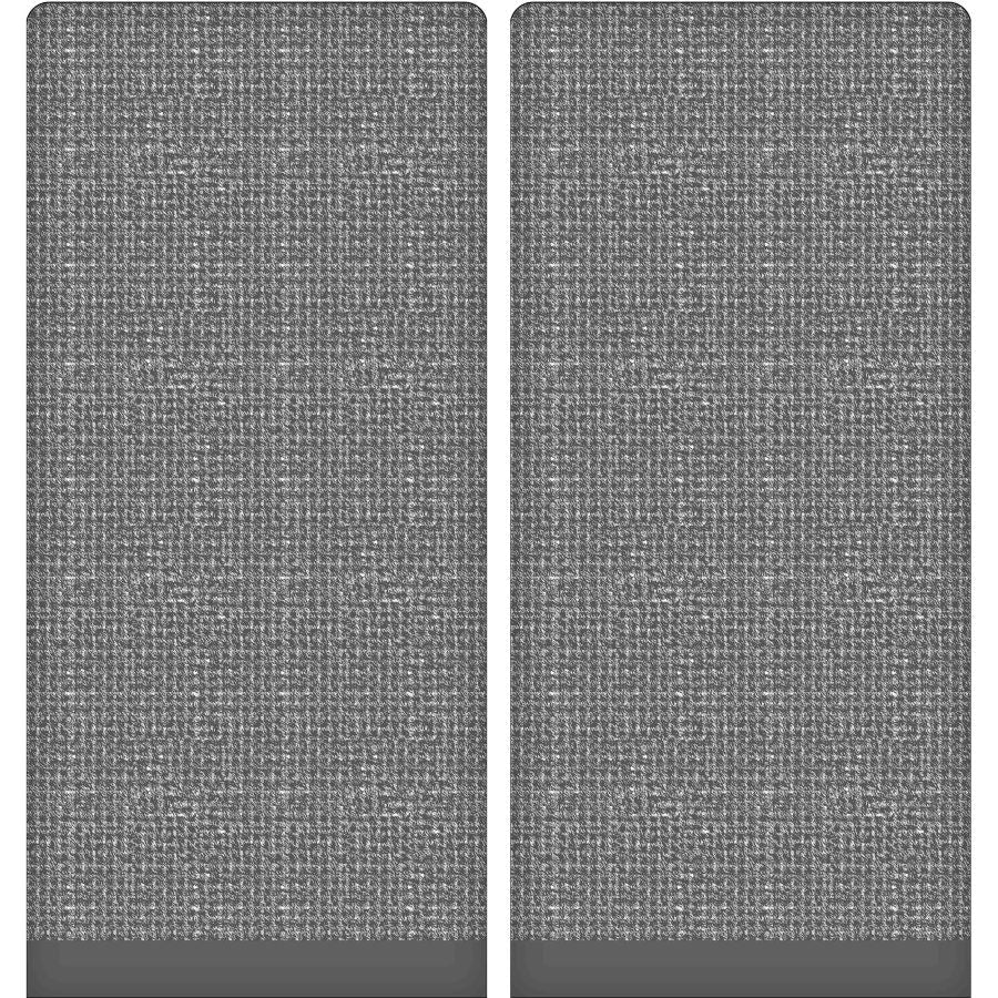 Serviette à mains chinée 16 po x 26 po charbon (paquet de 2)