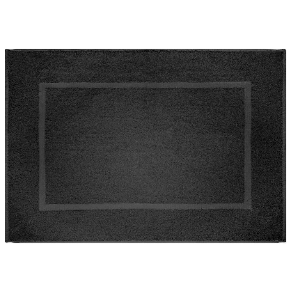 Tapis de bain en ratine 20 po x 30 po noir