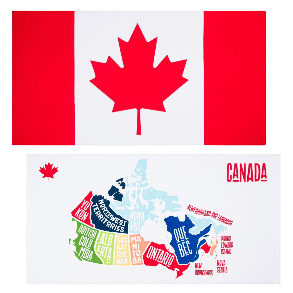 Serviette de plage à séchage rapide 27 po x 54 po Canada