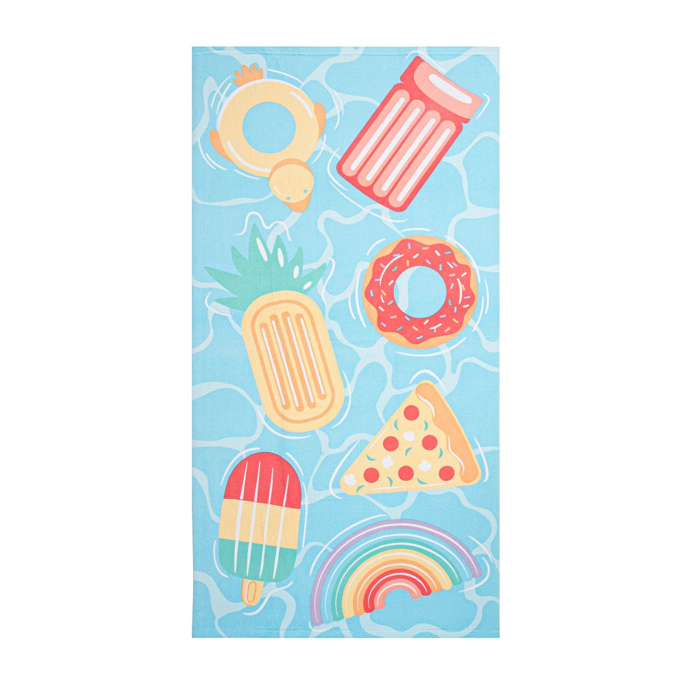 Serviette de plage à séchage rapide 27 po x 54 po Flotteurs