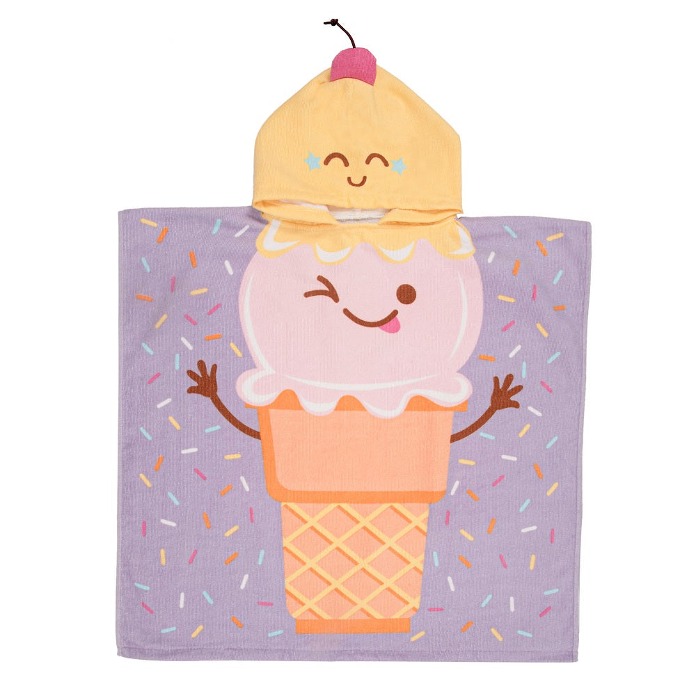 Serviette à capuchon 24 po x 47 po Cornet de crème glacée