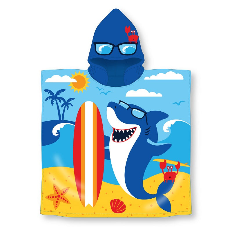 Serviette à capuchon 24 po x 47 requin