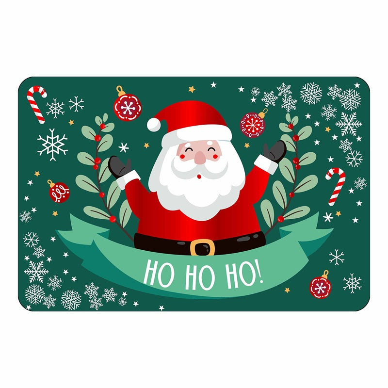 Napperon en polypropylène imprimé métallique Père Noël 12 po x 18 po