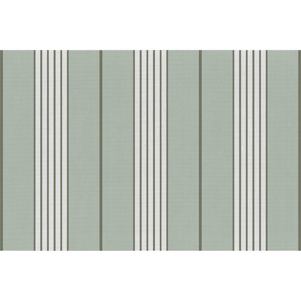 Napperon en textilène 12 po x 18 po rayures vertes