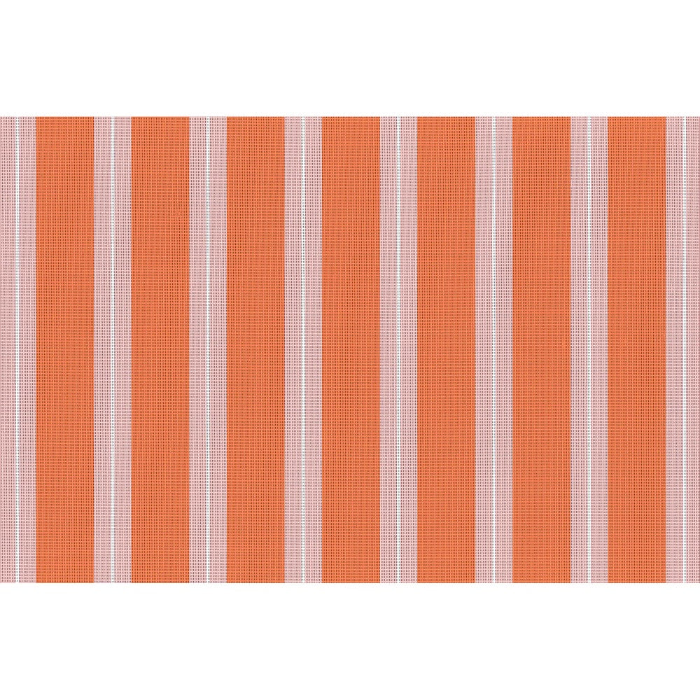 Napperon en textilène 12 po x 18 po rayures oranges