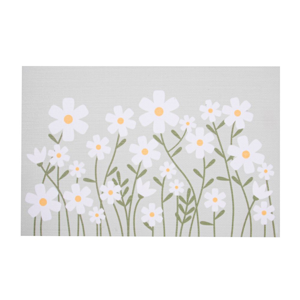 Napperon en textilène 12 po x 18 po marguerites