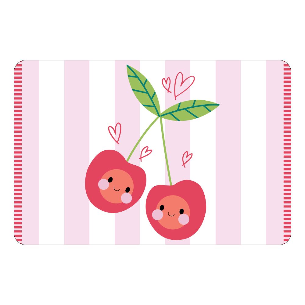 Napperon en polypropylène 12 po x 18 po cerises