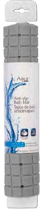 Tapis de bain en vinyle antidérapant 15 pouces x 26 pouces