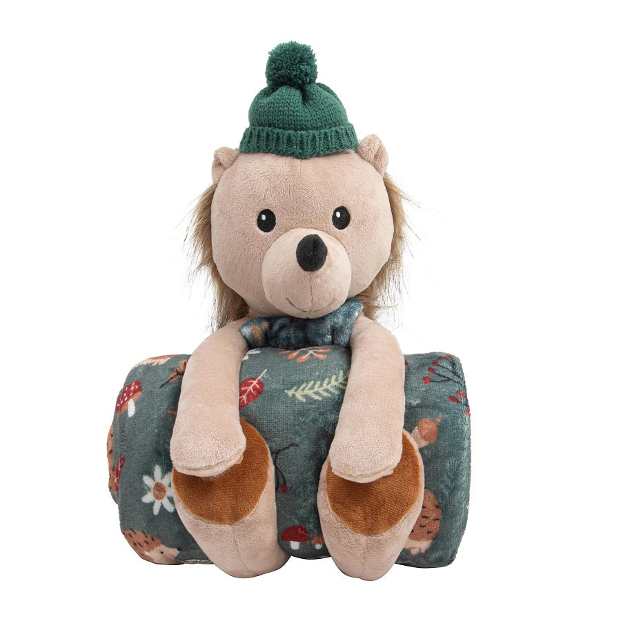 Ensemble peluche et jeté 48 po x 60 po hérisson