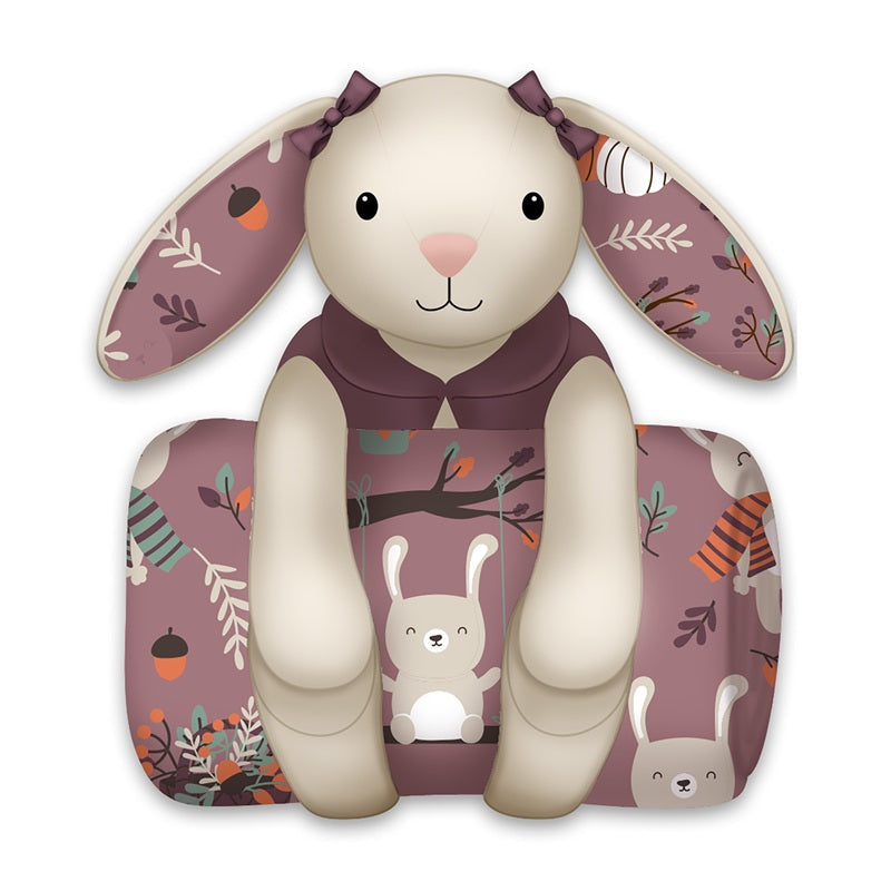 Ensemble de peluche et jeté 48 po x 60 po lapin