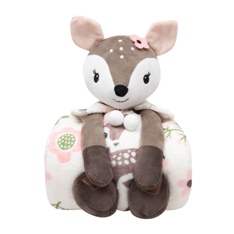 Ensemble de peluche et jeté 48 po x 60 po chevreuil