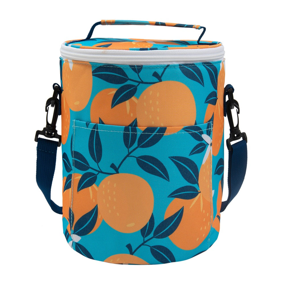 Sac de plage isotherme en PVC 7 po x 9,5 po oranges