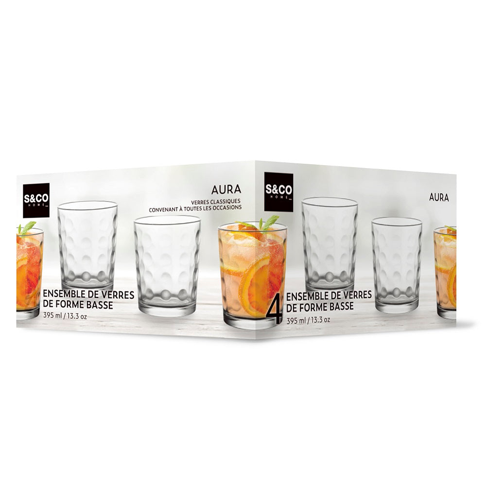 Verre Aura 395 ml (paquet de 4)