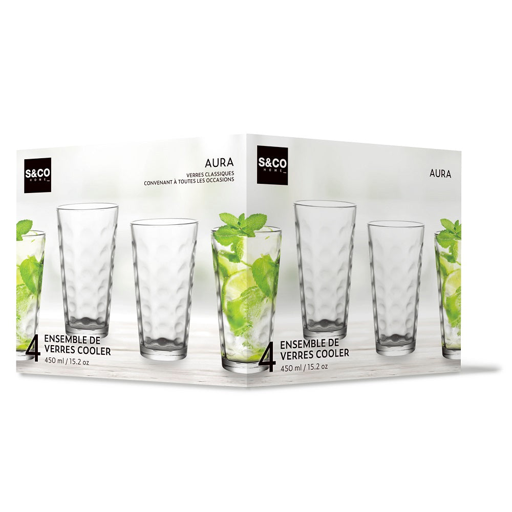 Verre Aura 450 ml (paquet de 4)