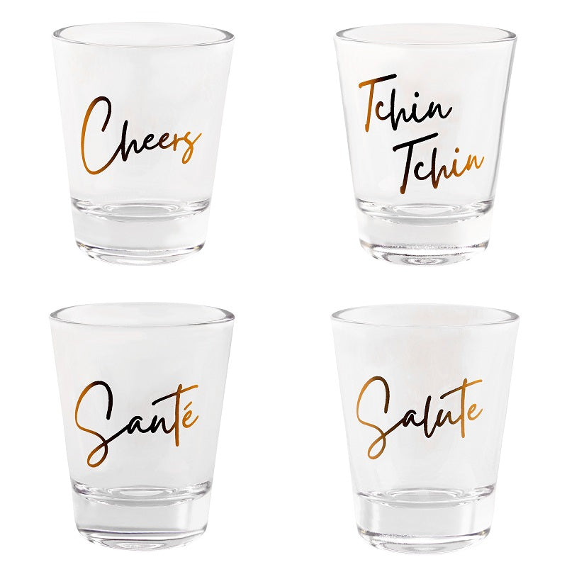 Ensemble de 4 verres à shooter 50 ml