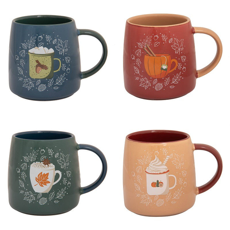Tasse en porcelaine motif boisson chaude