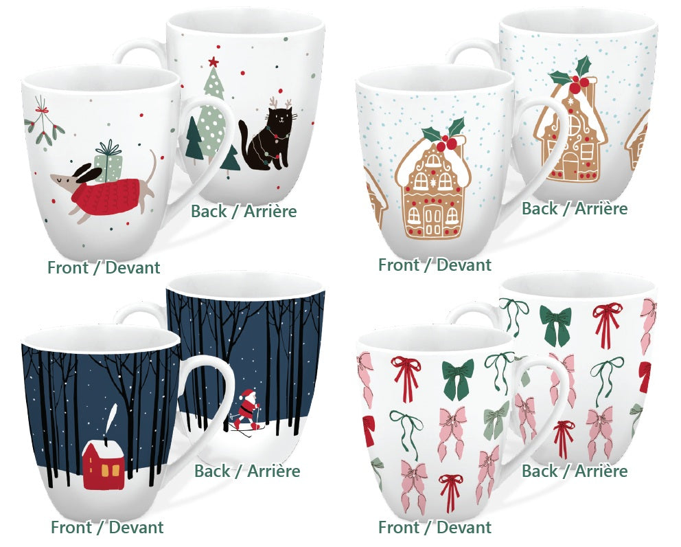 Tasse imprimée festif 380 ml