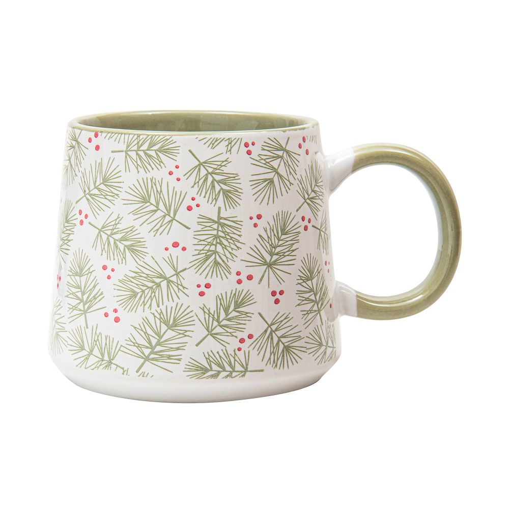 Tasse à café 385 ml feuilles de gui
