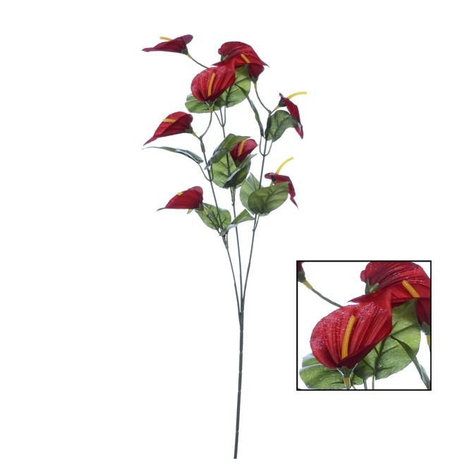 Bouquet de mini calas artificielles 28 po rouge