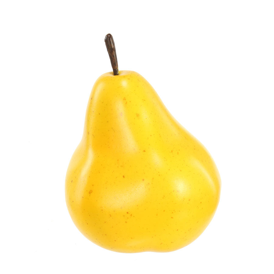 Fruit artificiel poire jaune 3,5 po