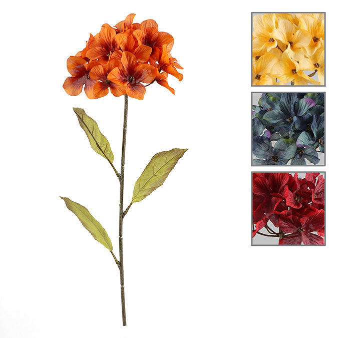 Tige d'hortensia artificielle 27 po
