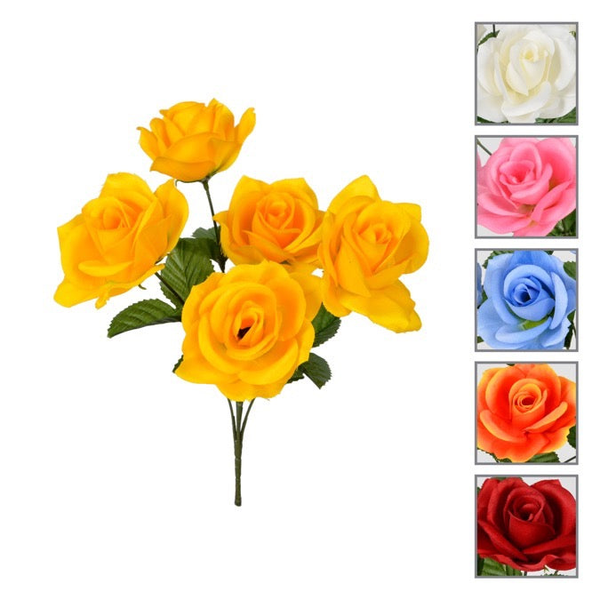 Bouquet de roses artificielles 13 po