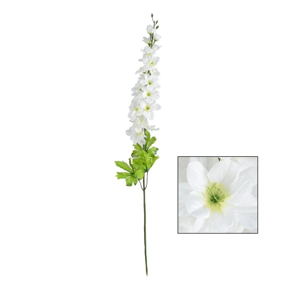 Tige de delphinium blanc artificiel