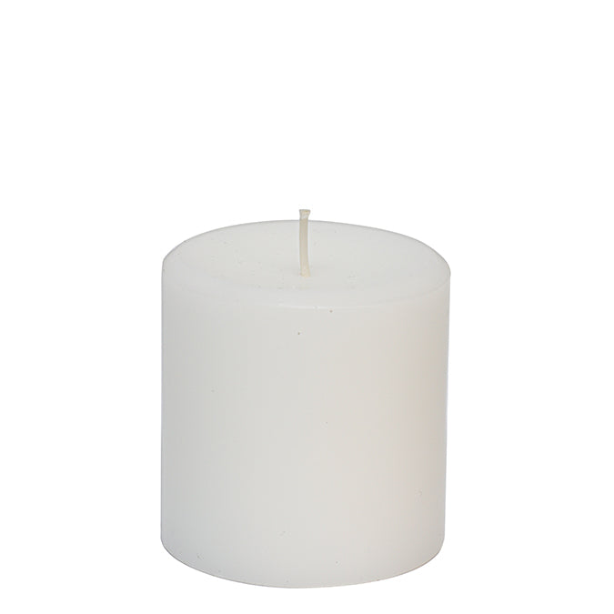 Chandelle pilier parfumée blanche
