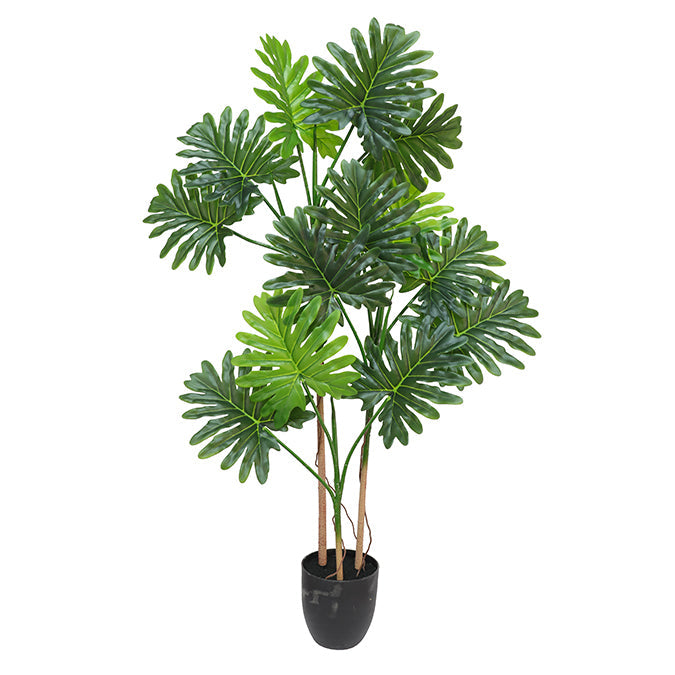 Plante philodendron artificielle 47 po dans un pot