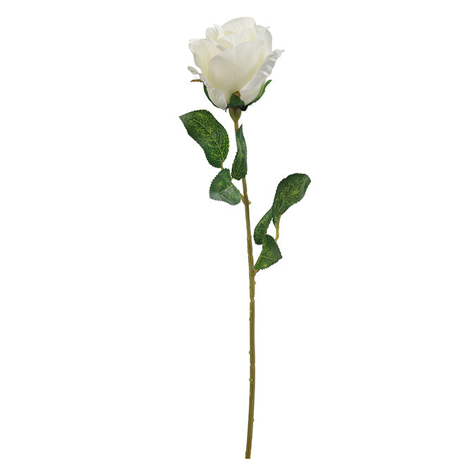 Tige de roses artificielles en satin 27 po
