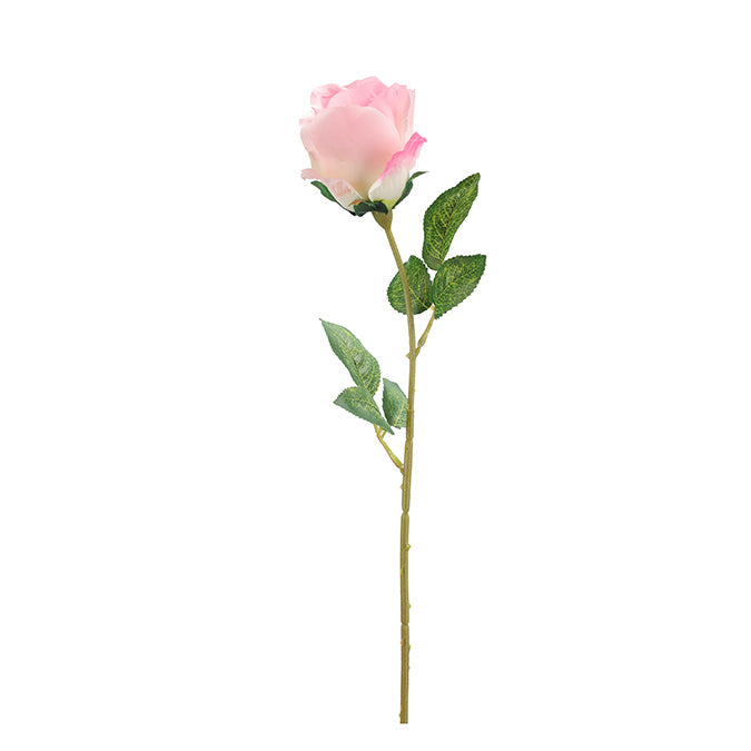 Tige de rose artificielle 27 po rose