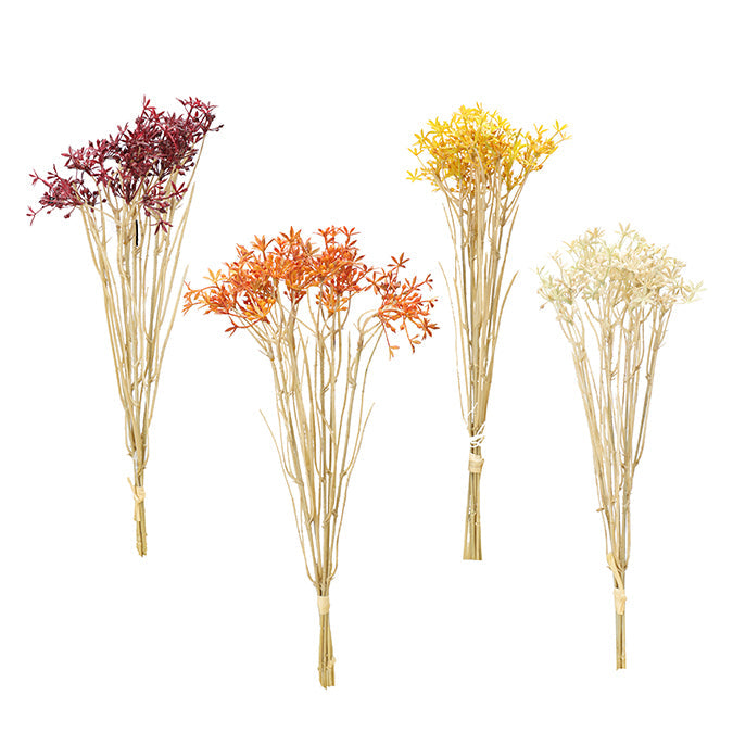Bouquet de fleurs d'échalotte artificielles 17 po