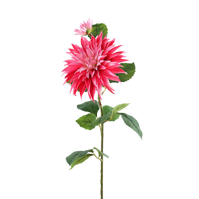 Tige de dahlia rose artificiel 30 po