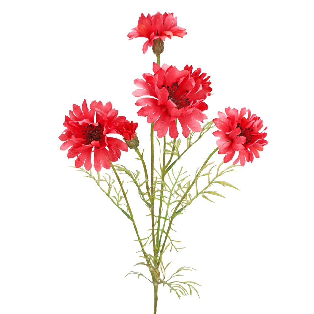Tige de fleurs d'azur artificielles 24 po fuchsia