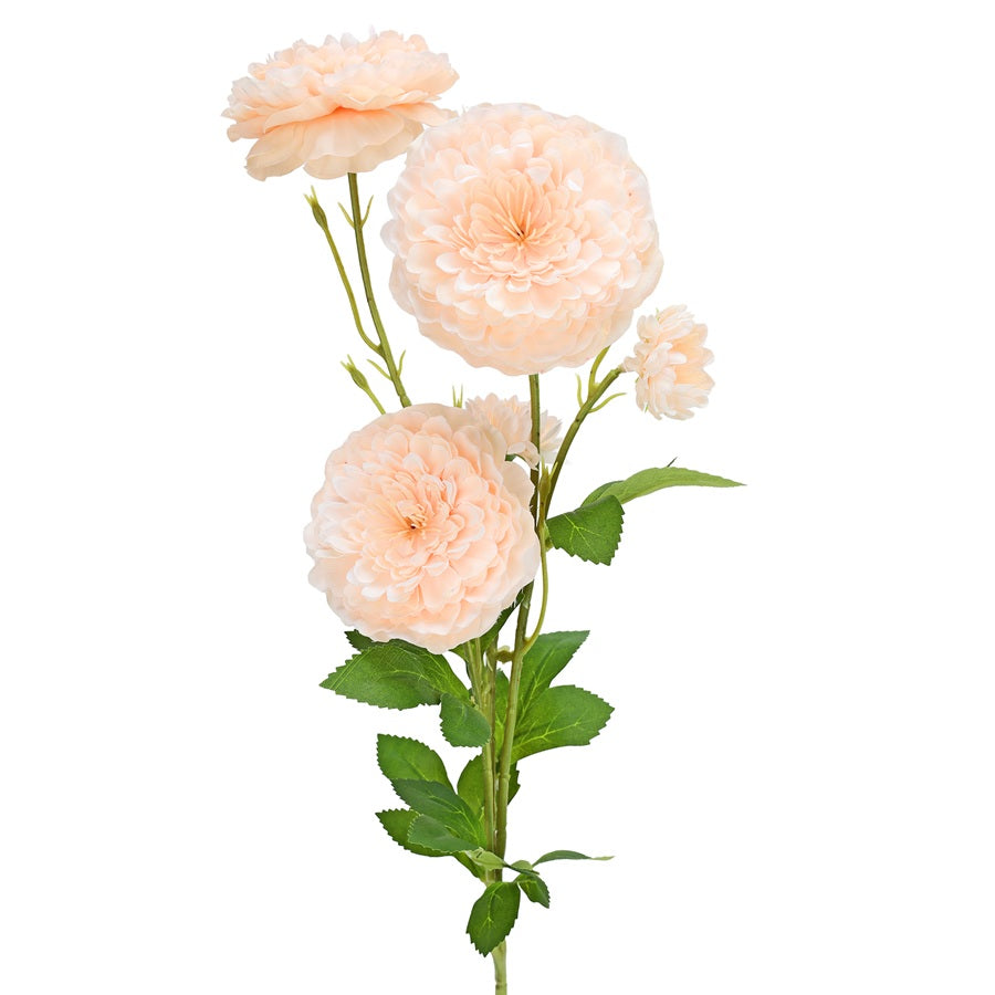 Tige de zinnias artificiels 32 po pêche