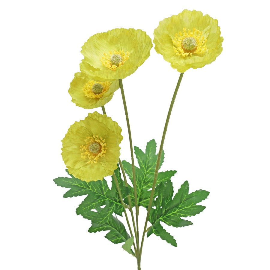 Tige de coquelicots artificiels 23 po vert