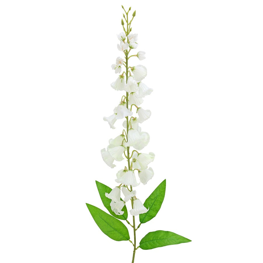 Tige de campanules artificielles 36 po crème