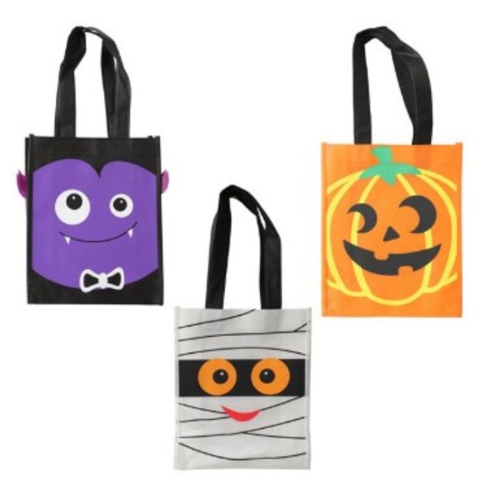 Sac à cueillette de bonbons d'Halloween 8 po x 10 po personnage