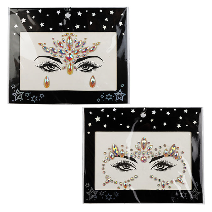 Autocollant pour le visage d'Halloween qui brille dans le noir