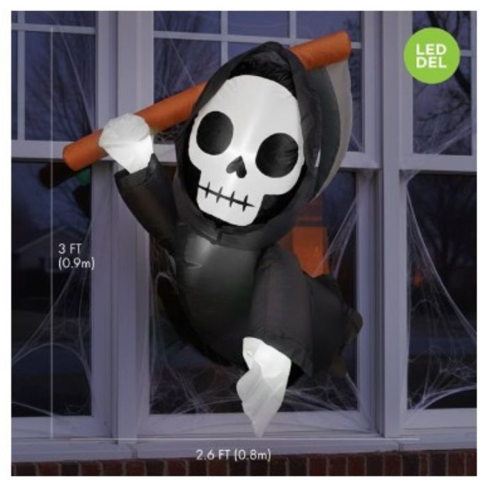 Faucheur gonflable DEL pour fenêtre 35 po