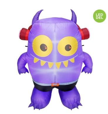 Monstre gonflable mauve DEL 49 po