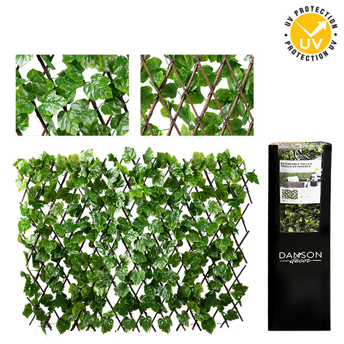 Treillis extensible de feuilles de lierre 72 po x 36 po