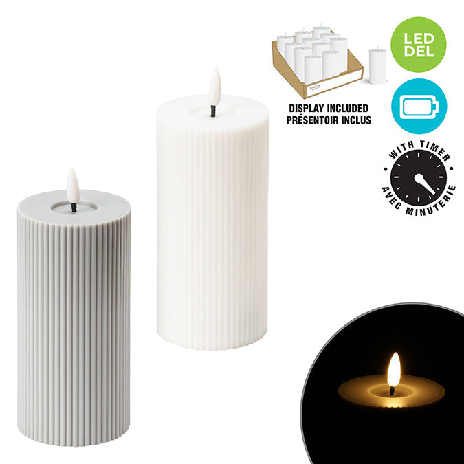 Chandelle DEL effet flamme en mouvement 6 po avec minuterie