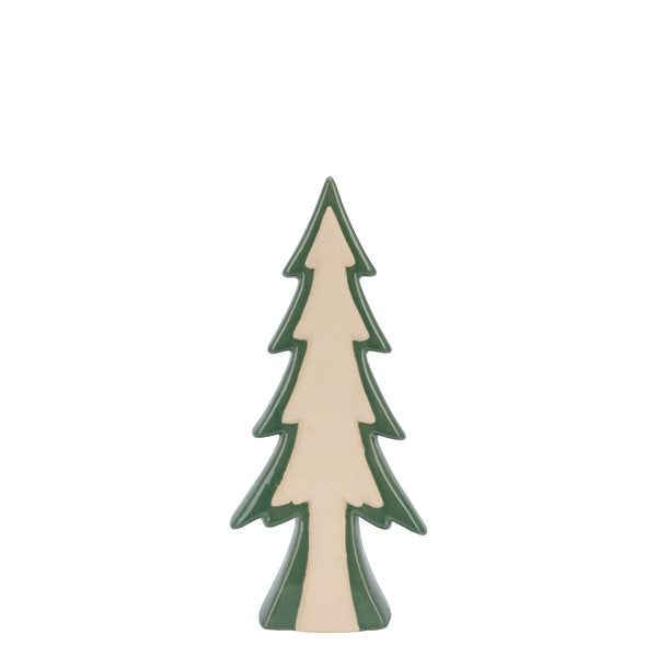 Sapin en bois 10 po avec contour vert