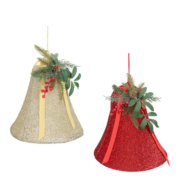 Cloche à suspendre en tissu pailleté gonflable