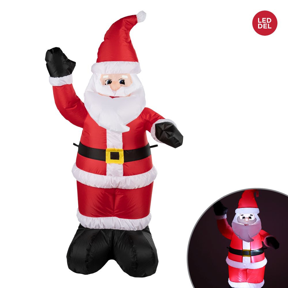 Père Noël gonflable 48 po avec lumière DEL intégrée