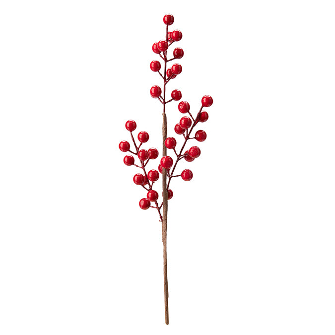 Tige de baies rouges 17 po