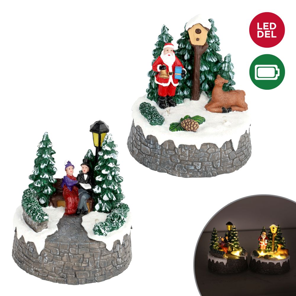 Personnage de la Chorale de Noël avec lumière DEL 5,7 po