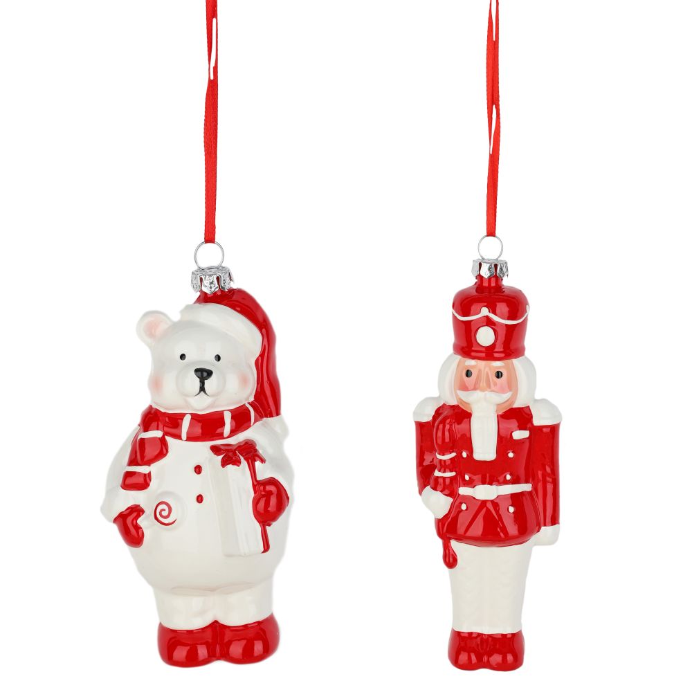 Ornement ours et casse-noisette 5 po