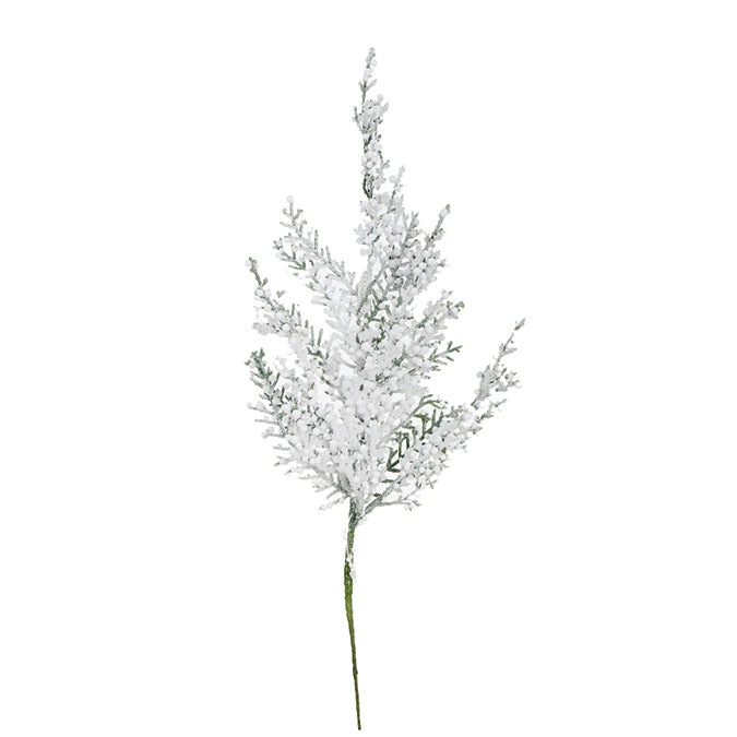 Branche de pin artificiel 15 po blanc